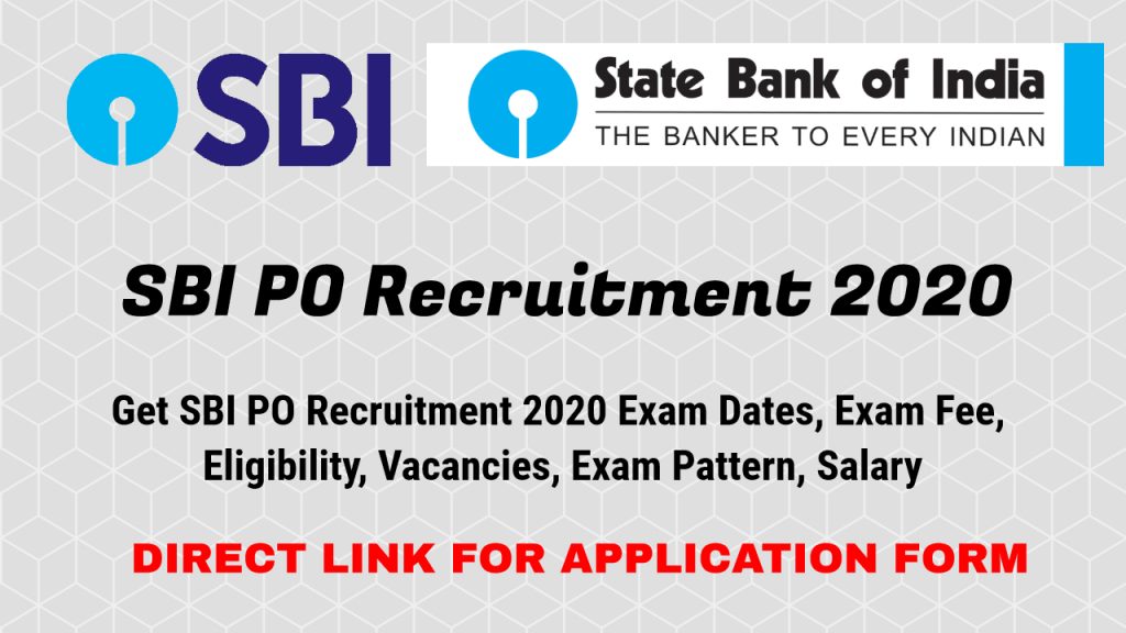 SBI PO Recruitment 2020