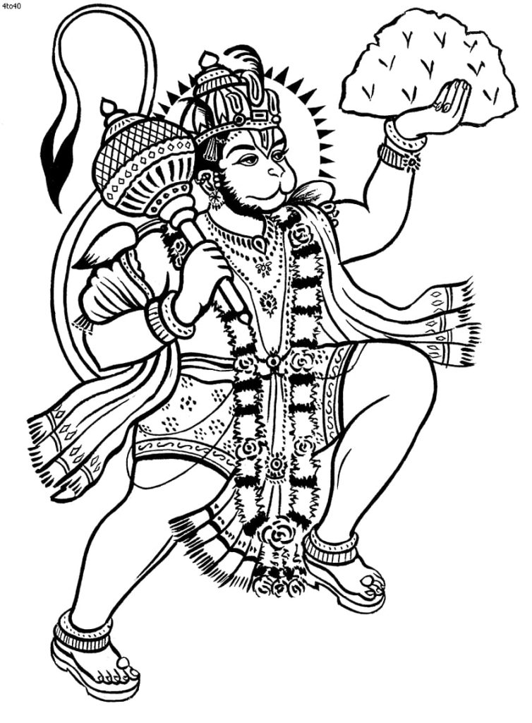 hanuman drawing images